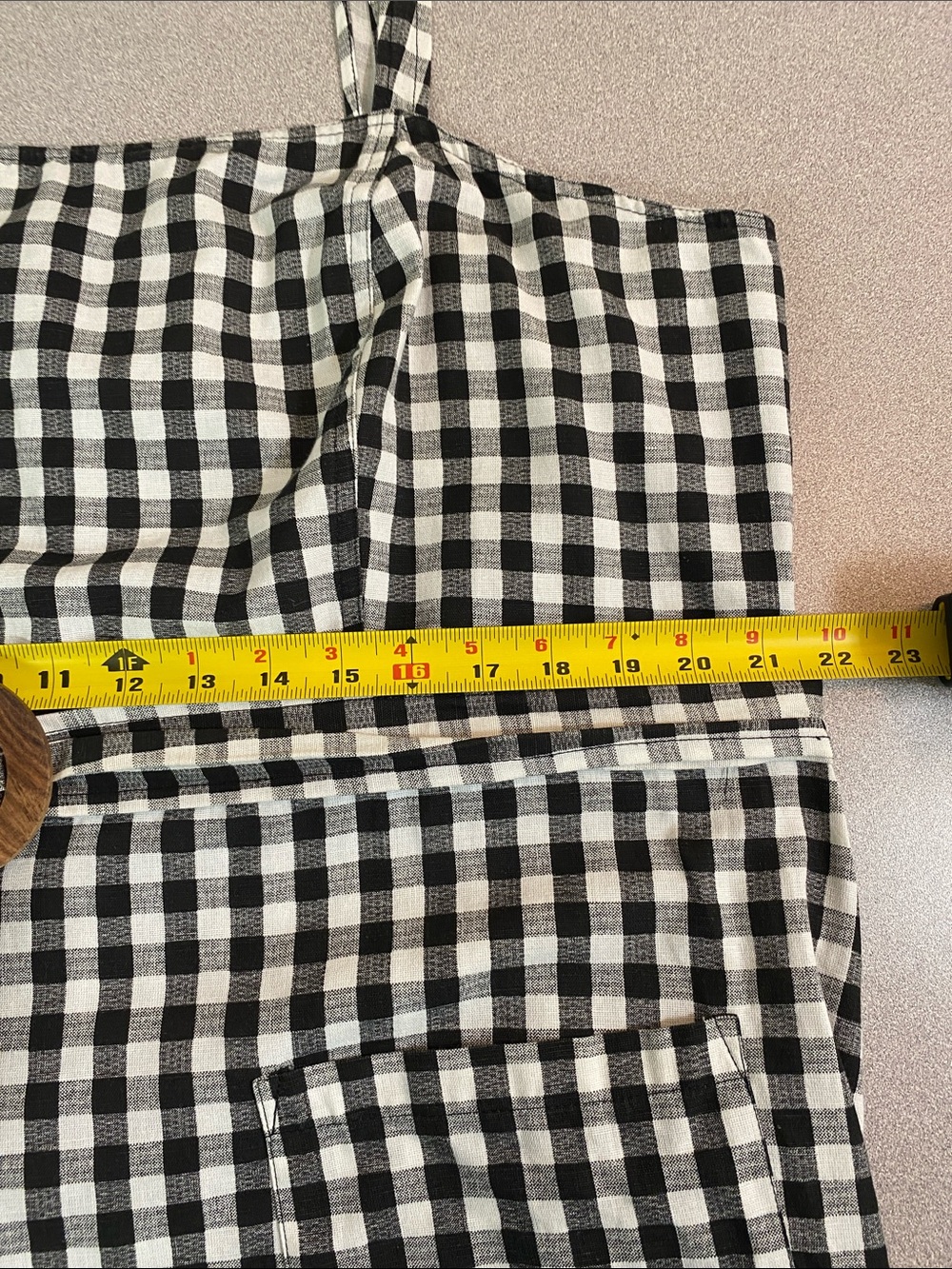 ASOS Black and White Gingham Belted Sundress - Picture 5 of 8